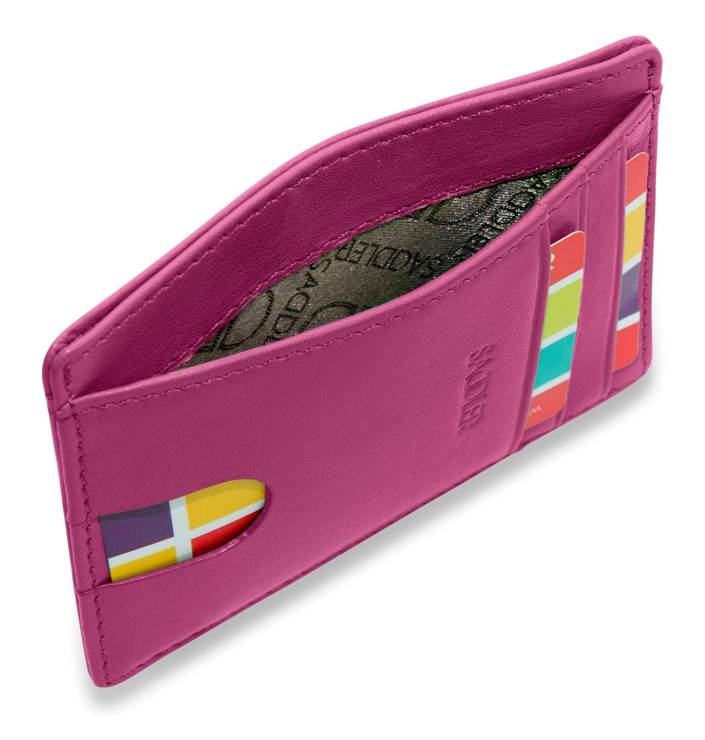 Slim Leather Card Holder "Stella" – Handmade by Saddler |Gift Boxed