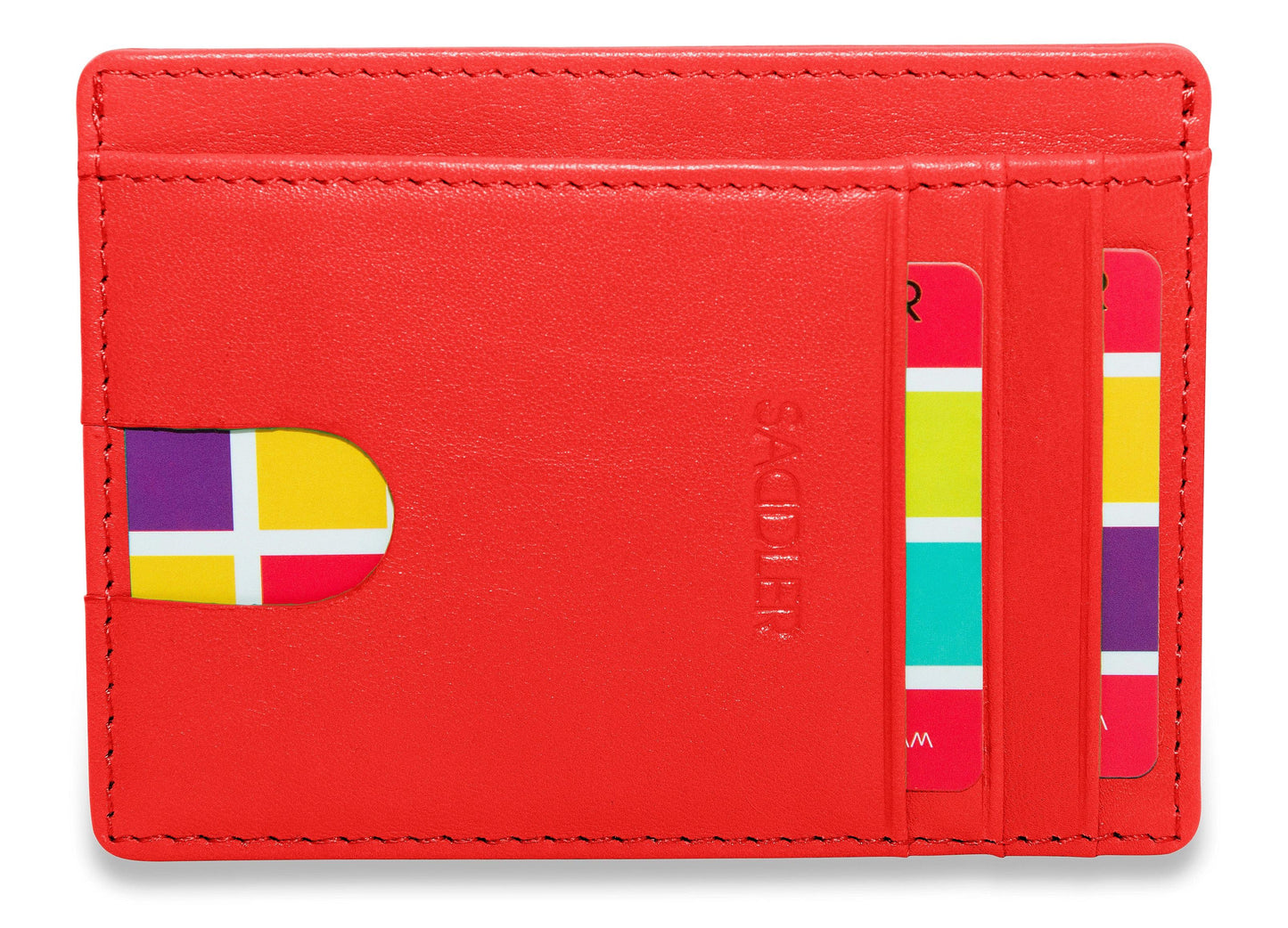 Slim Leather Card Holder "Stella" – Handmade by Saddler |Gift Boxed