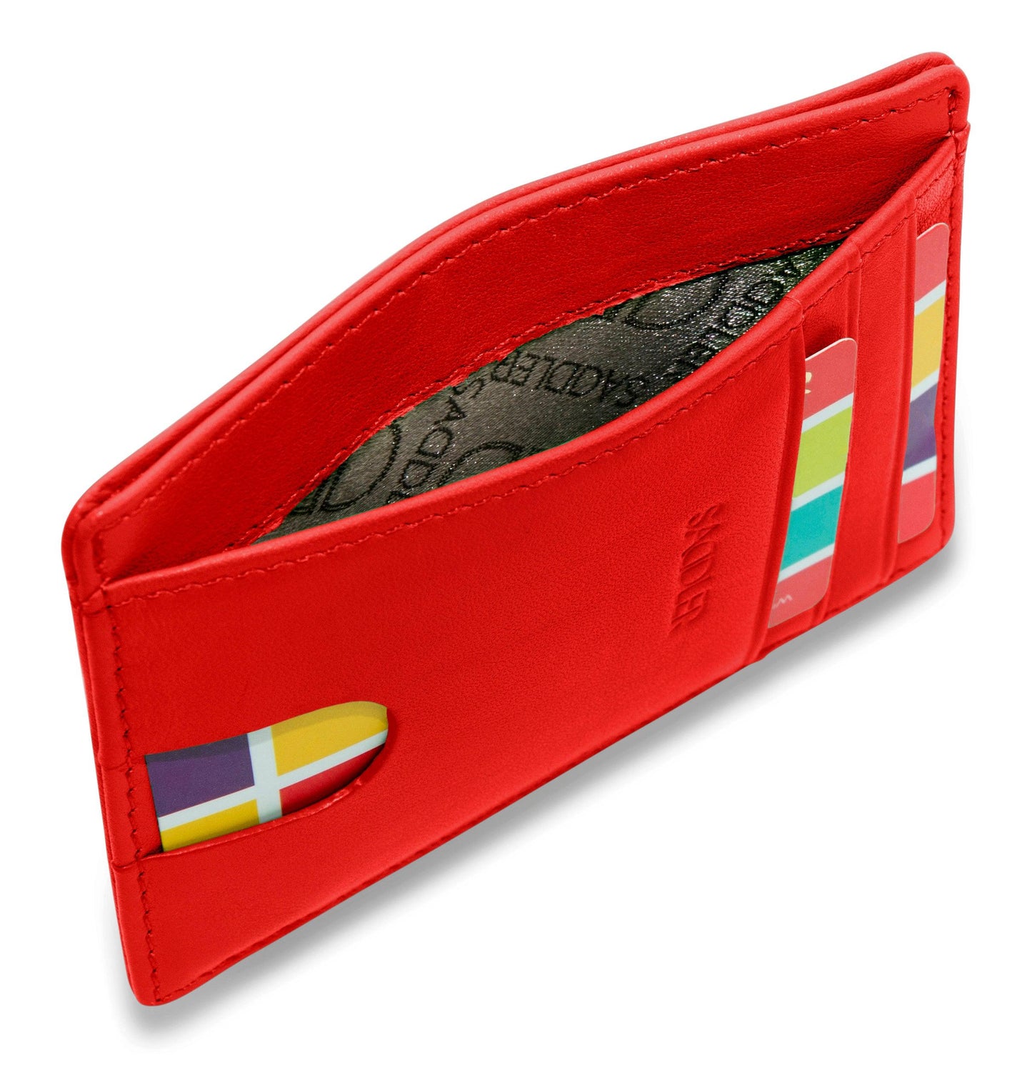 Slim Leather Card Holder "Stella" – Handmade by Saddler |Gift Boxed