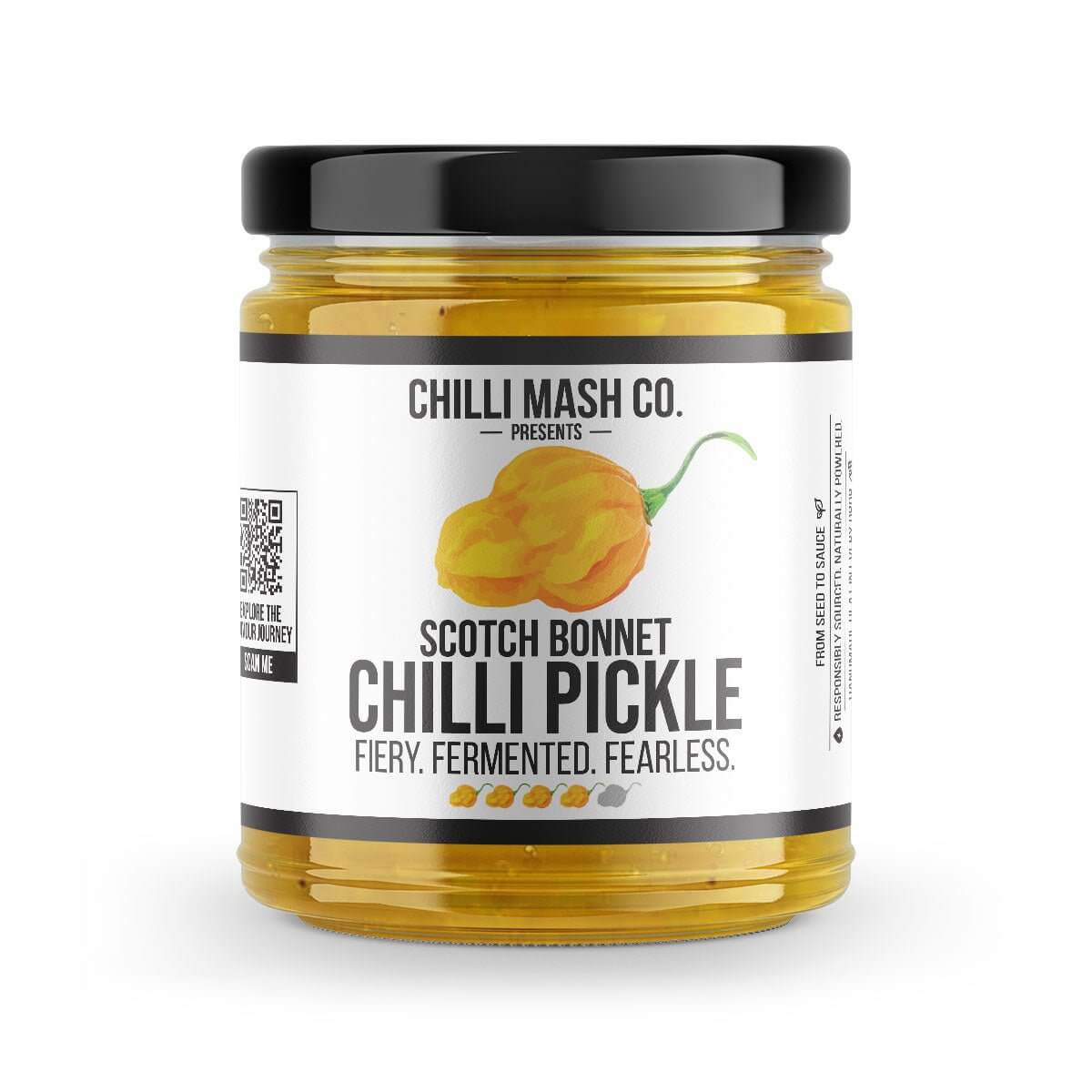 Scotch Bonnet Chilli Pickle | 190g | Chilli Mash Co. | Indian Style Chilli Pickle