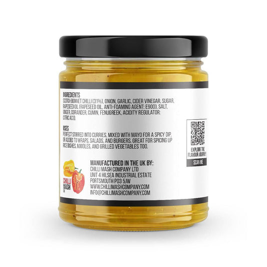 Scotch Bonnet Chilli Pickle | 190g | Chilli Mash Co. | Indian Style Chilli Pickle