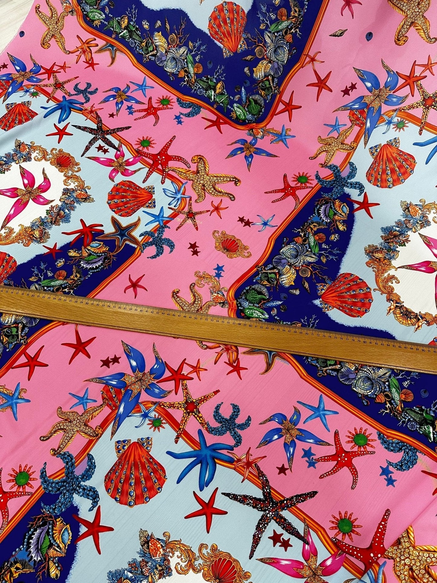 Coastal Sea Shell Fabric