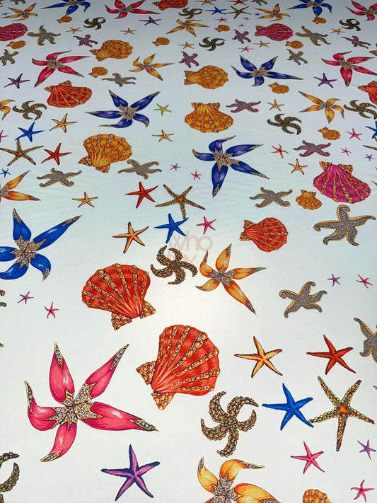 Sea Shell Fabric – Fabric by Metre, Multiple Options for Sewing & Dressmaking