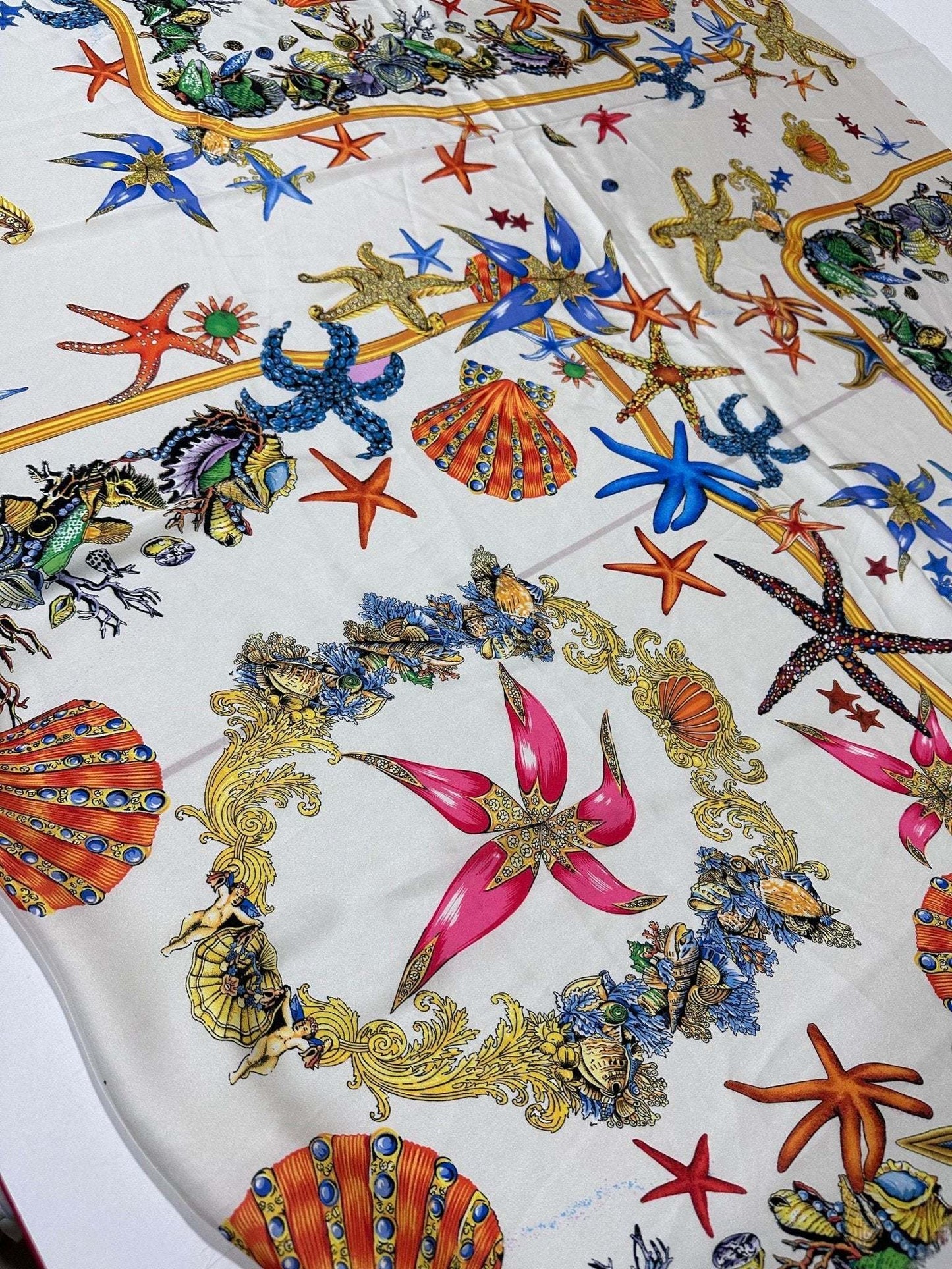 Sea Shell Pattern Fabric – Fabric by Metre, Multiple Options for Sewing & Dressmaking