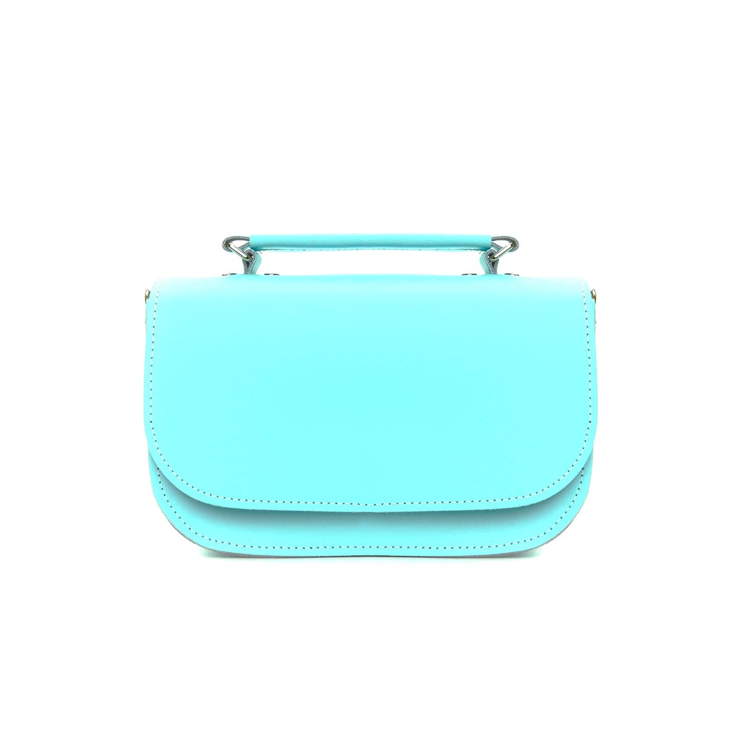 Aura Handmade Leather Bag - Limpet - Shell Blue