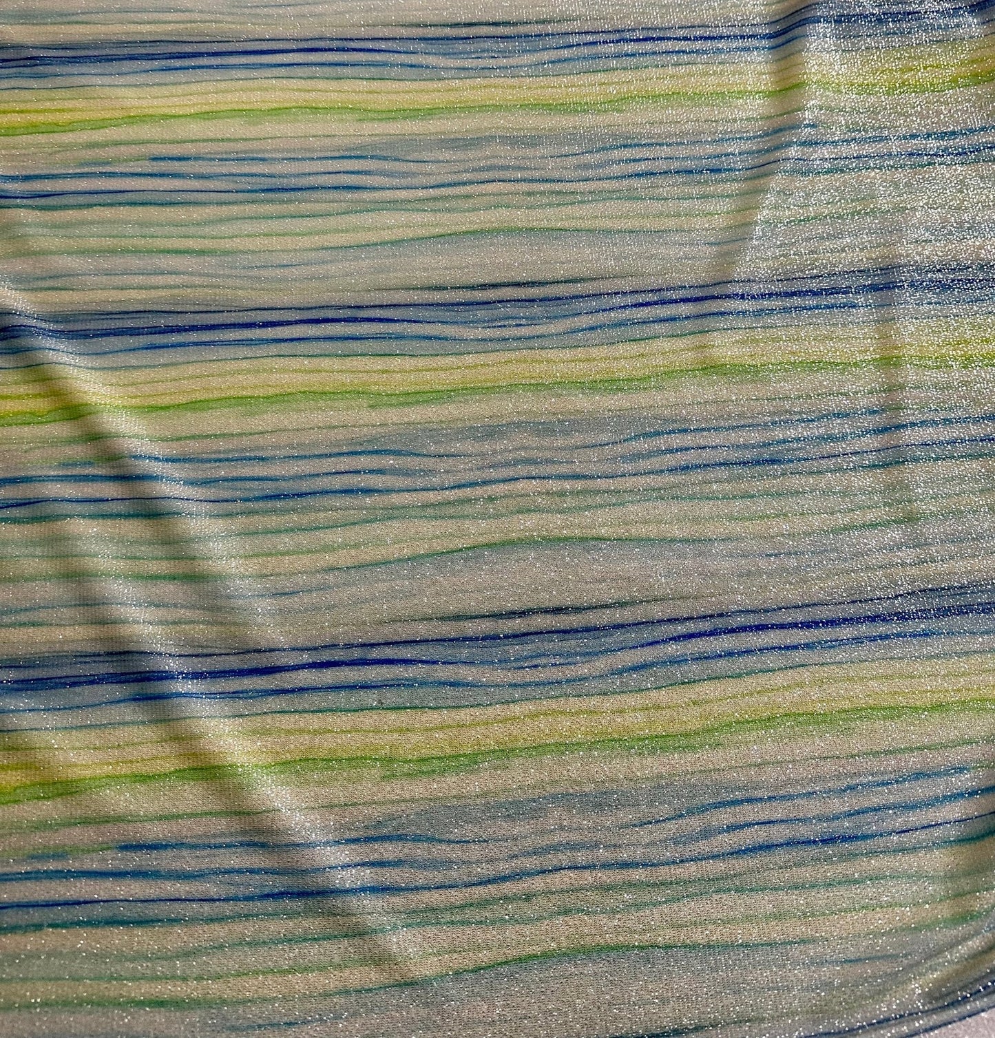 Striped Shimmer Lurex Fabric