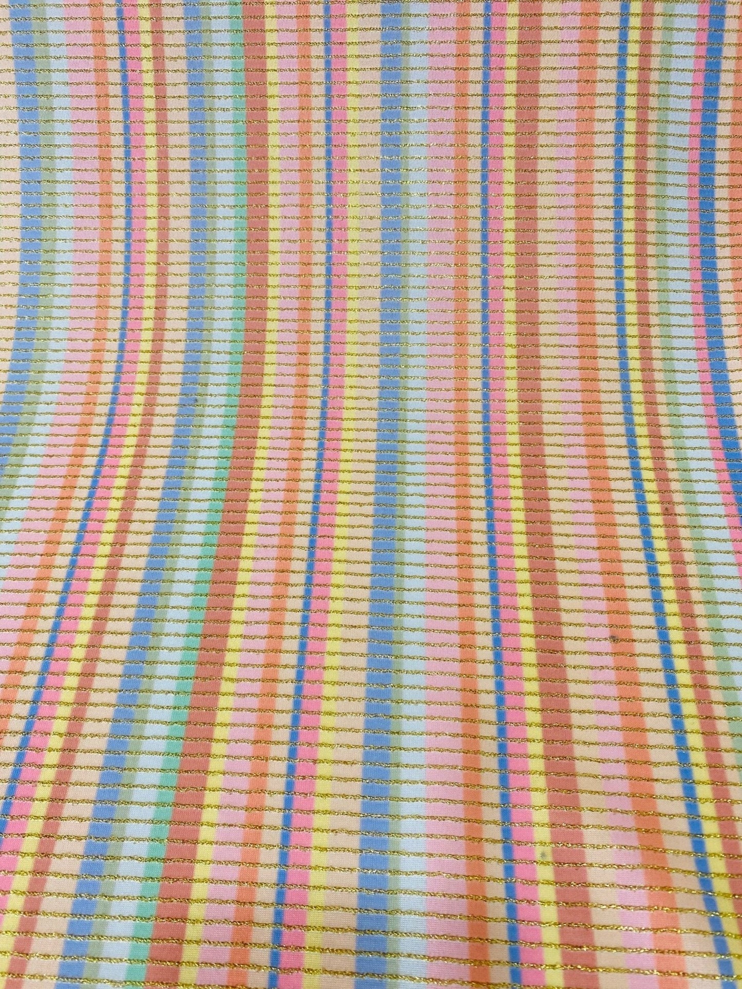 Soft Color Striped Shimmer Ottoman Fabric