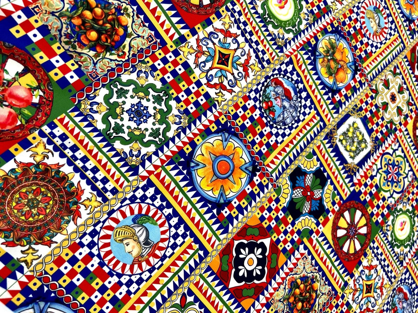 Sicilian Pattern Italian Fabric for Fashion and Home Décor