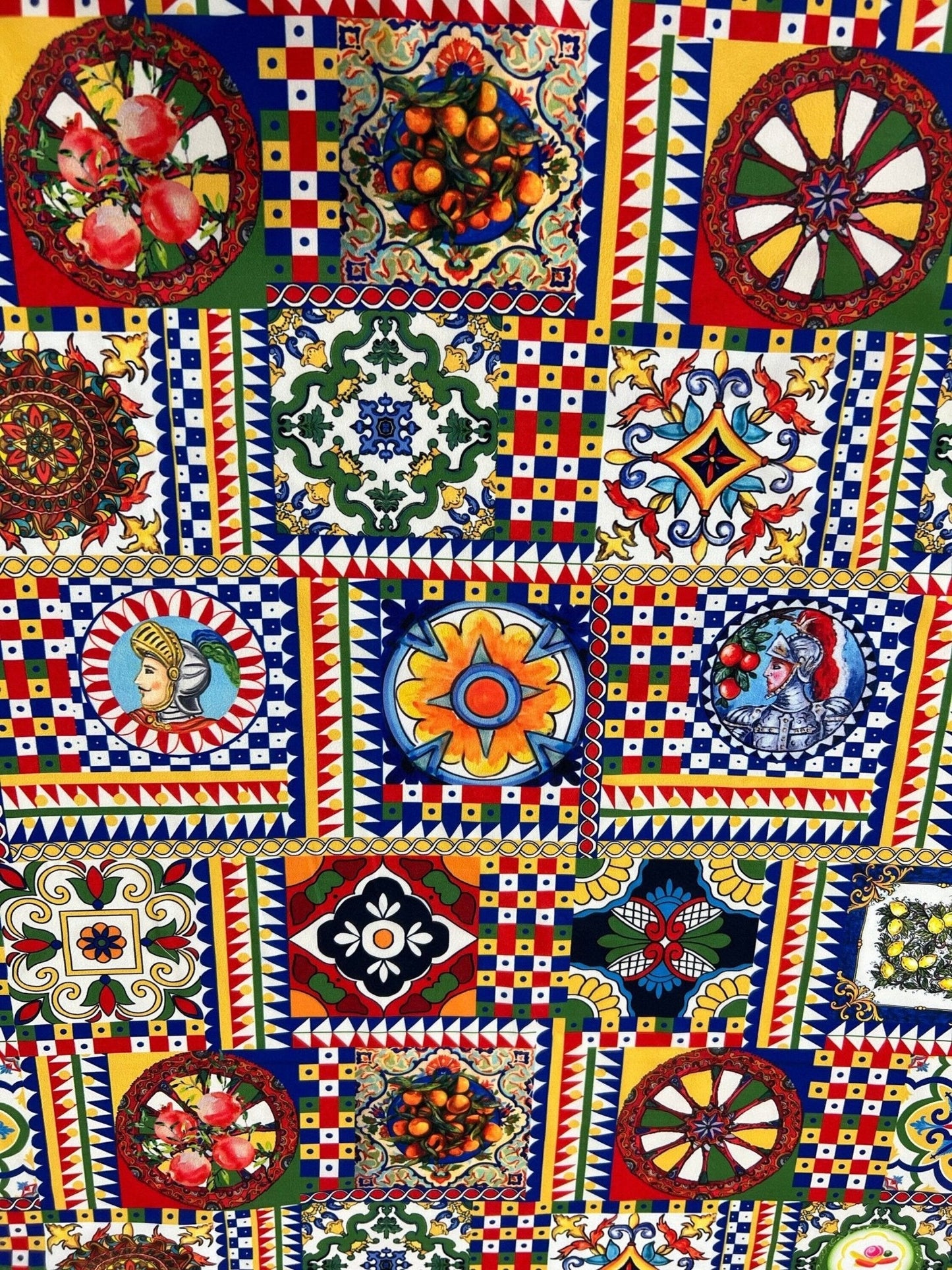 Sicilian Pattern Italian Fabric for Fashion and Home Décor