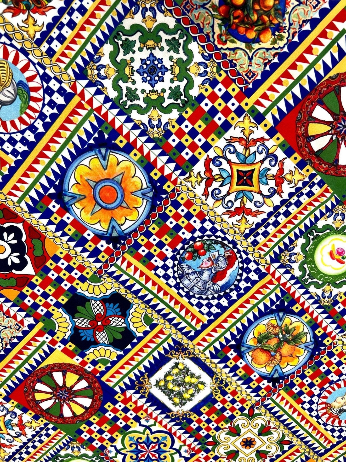 Sicilian Pattern Italian Fabric for Fashion and Home Décor