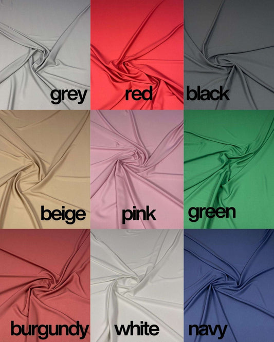 Silky Crepe Fabric by the Metre – Classic Colors for Every Design