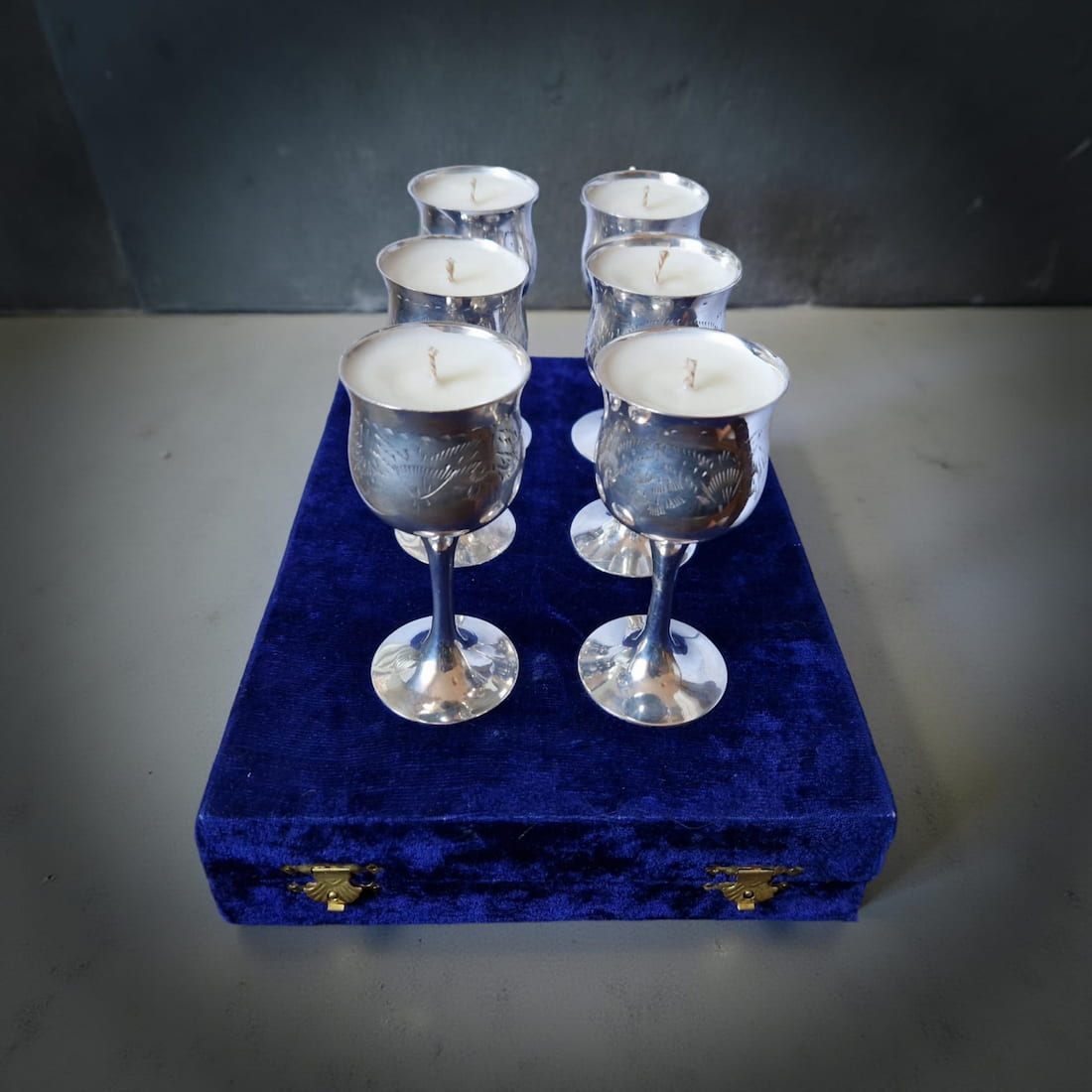 Spring Scents | Small Goblets in Velvet Box
