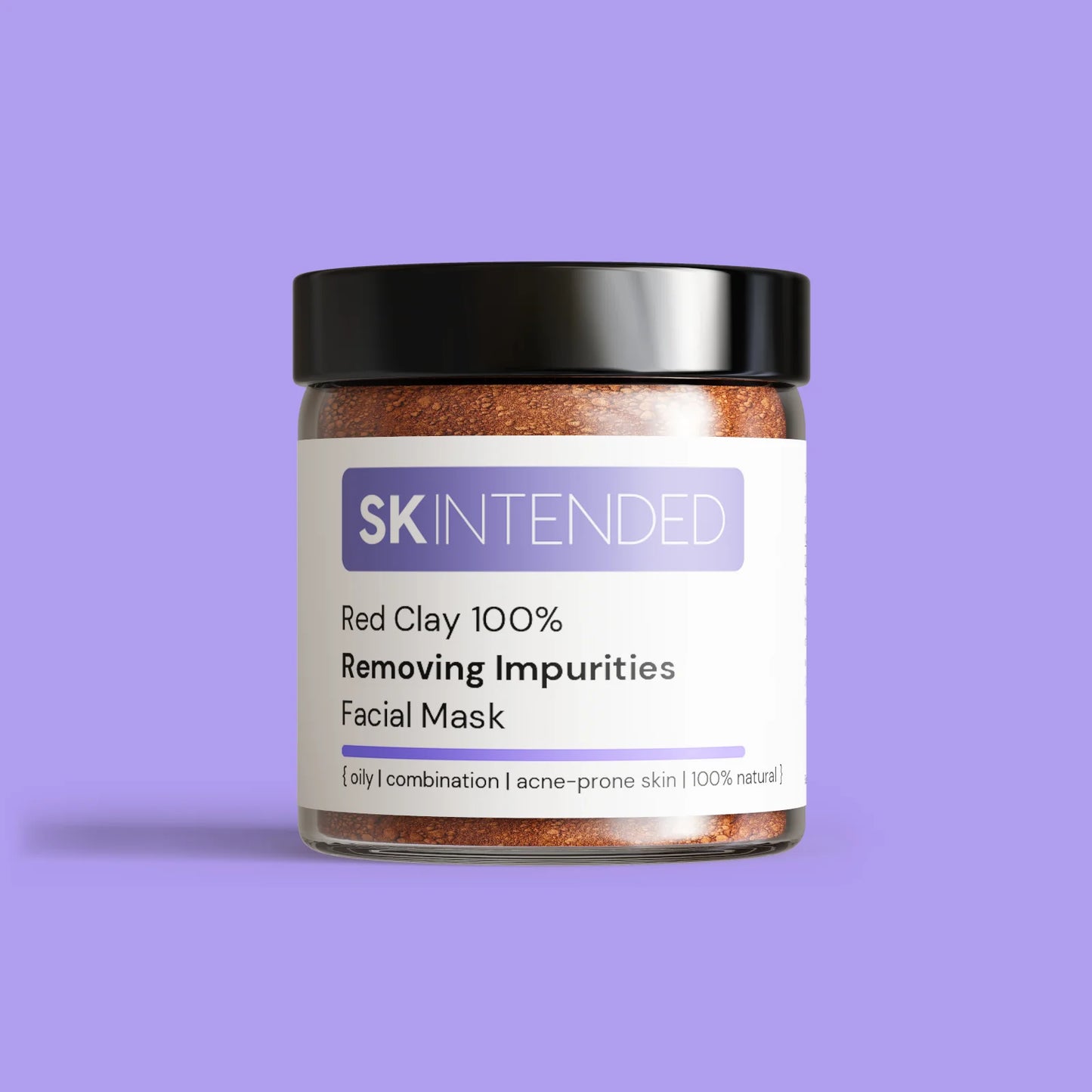 Skintended Red Clay 100% Removing Impurities Facial Mask