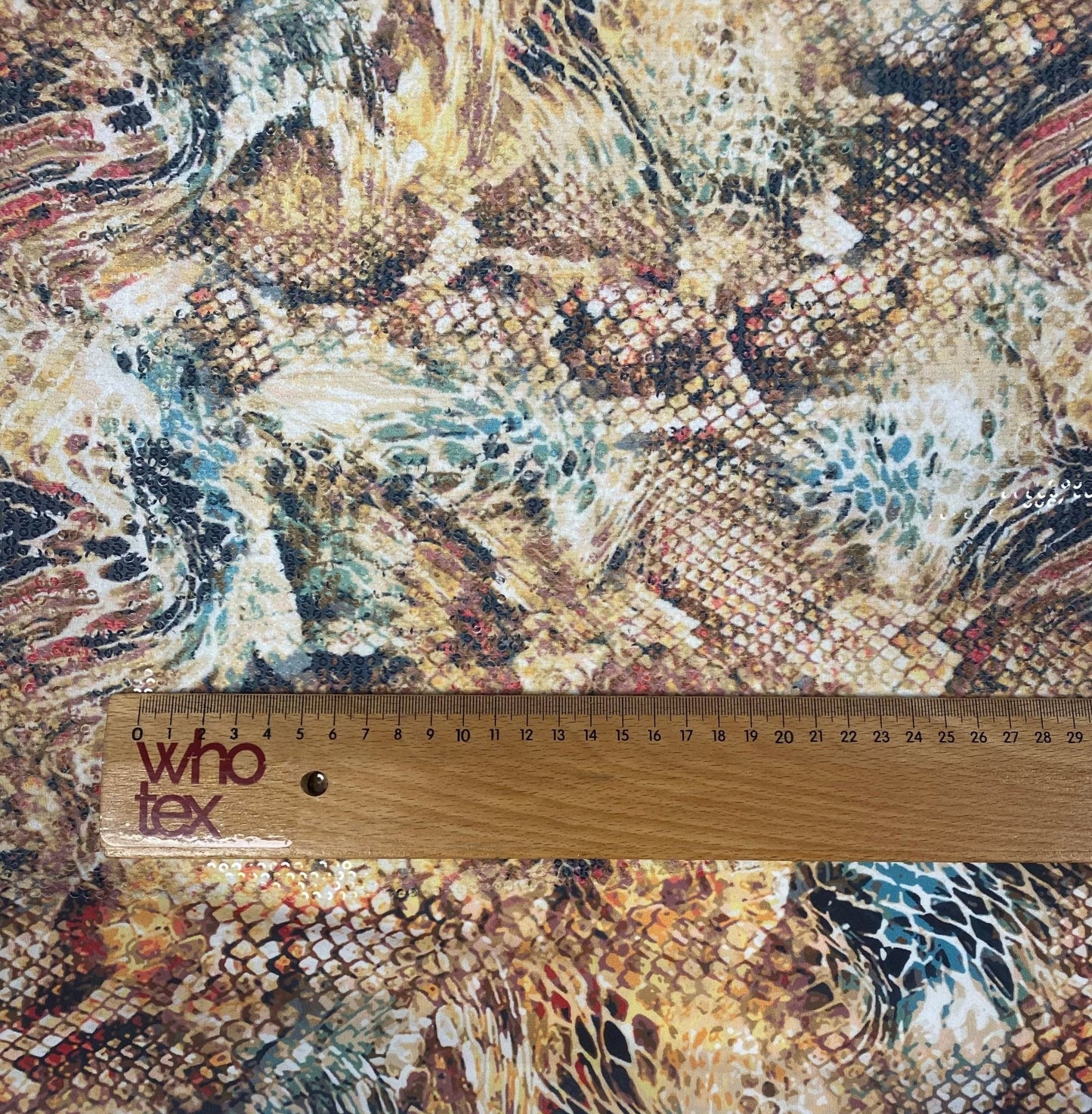 Snake Skin Sequin Fabric