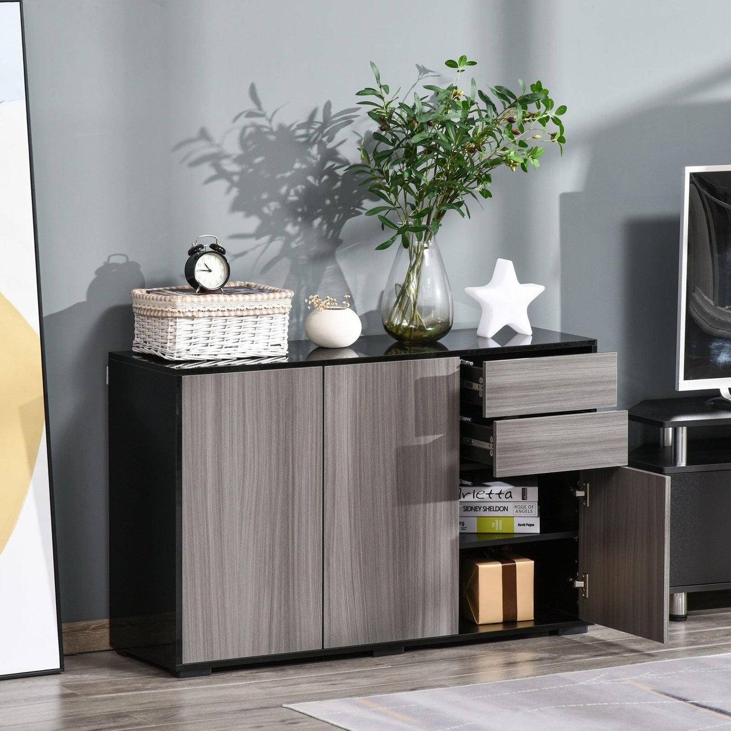 High Gloss Frame Sideboard