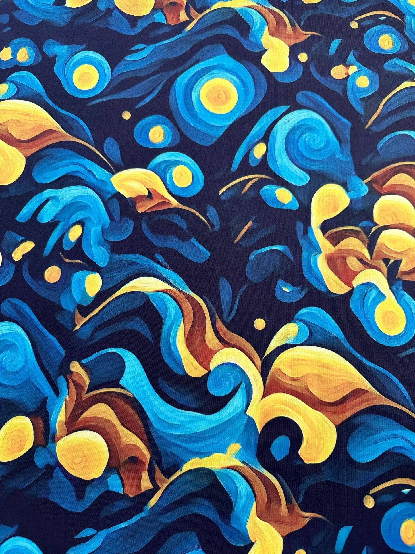 Van Gogh Style Spandex Fabric
