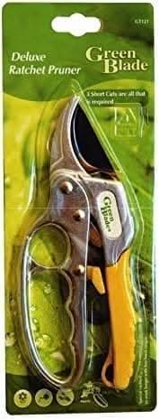 Heavy Duty Deluxe Ratchet Pruners Powerful Cutting Action