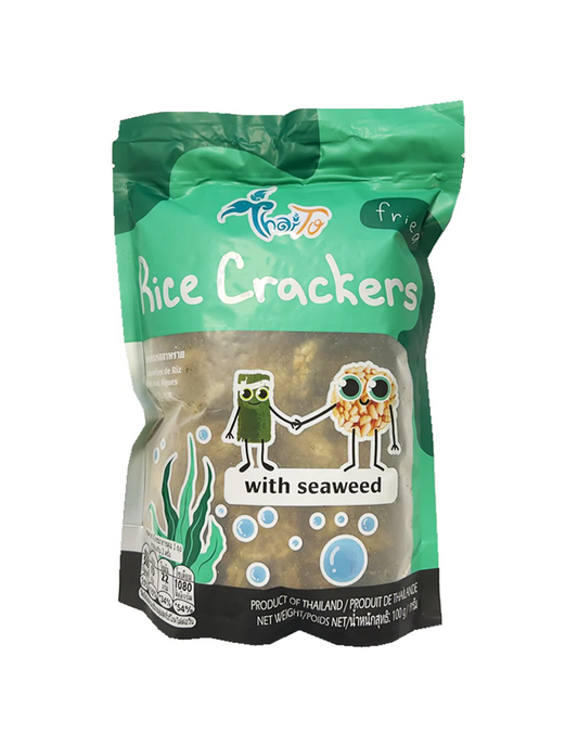 THAI TO Rice Crackers Seaweed 100g