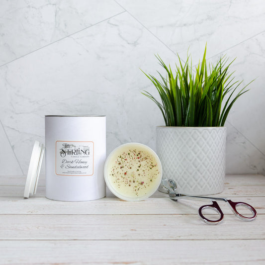 Dark Honey & Sandalwood - Large Candle