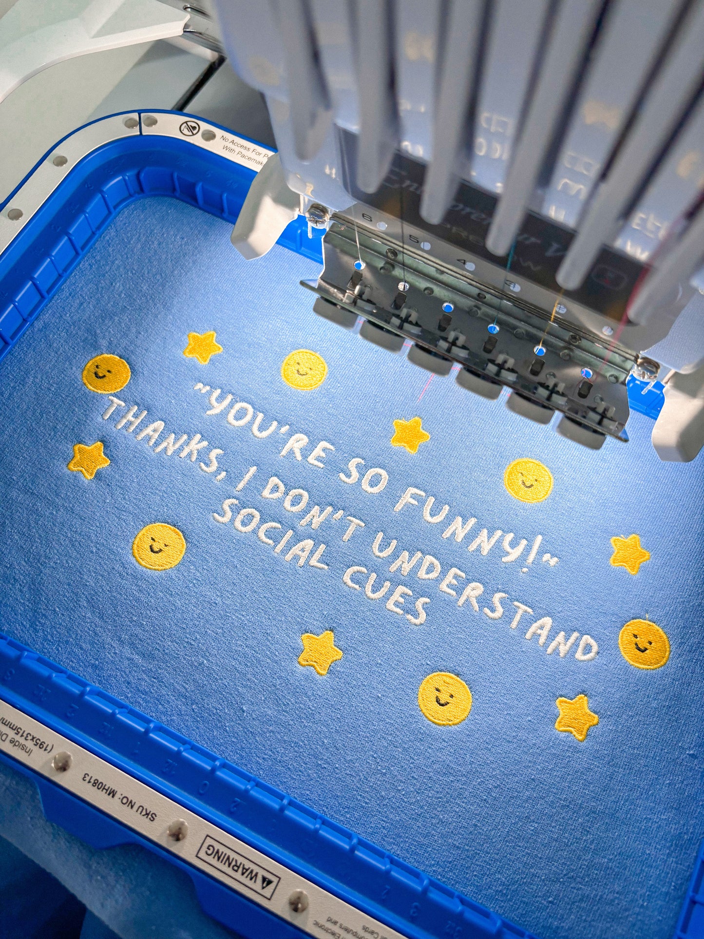 I Don’t Understand Social Cues embroidered sweatshirt