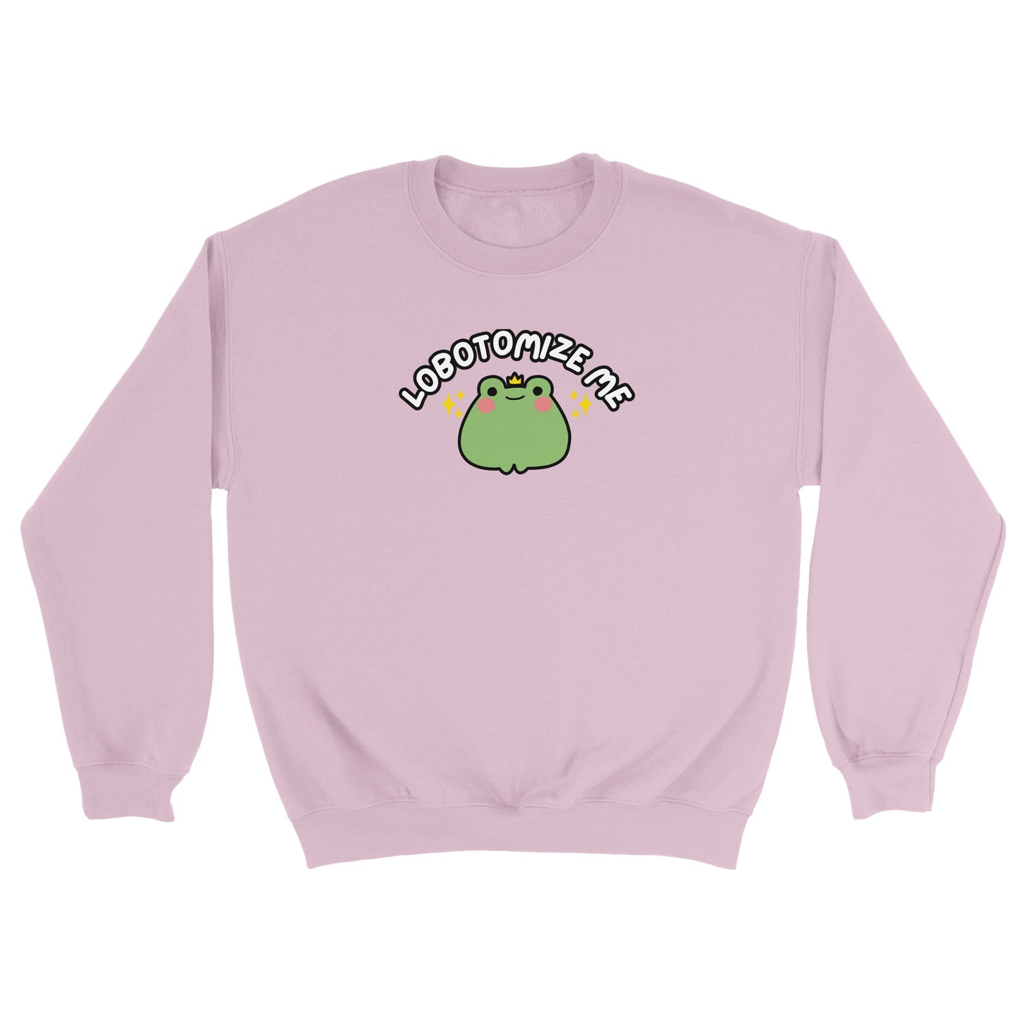 Lobotomize me embroidered sweatshirt