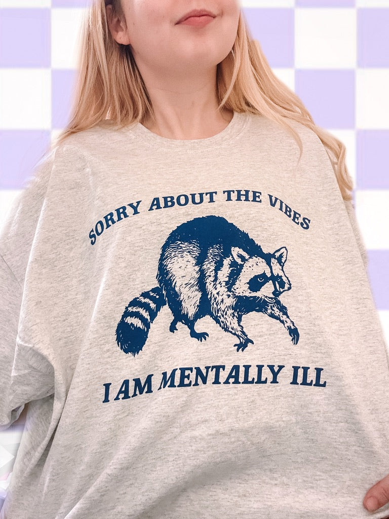 Sorry About The Vibes printed tee