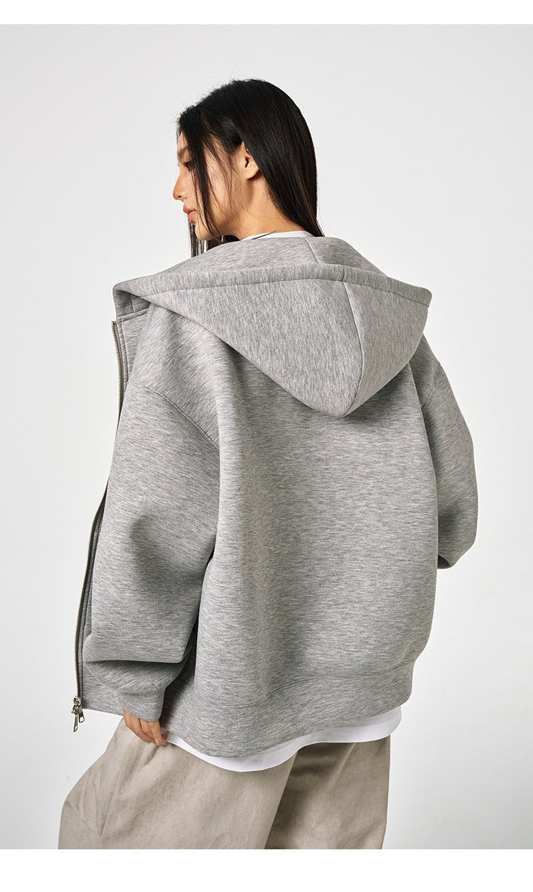Unisex Retro Hoodie - Loose Solid Color