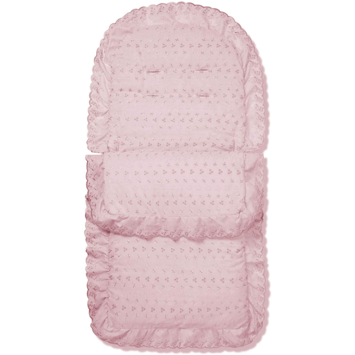 Universal Broderie Anglaise Pushchair Footmuff / Cosy Toes - Fits All Pushchairs / Prams And Buggies