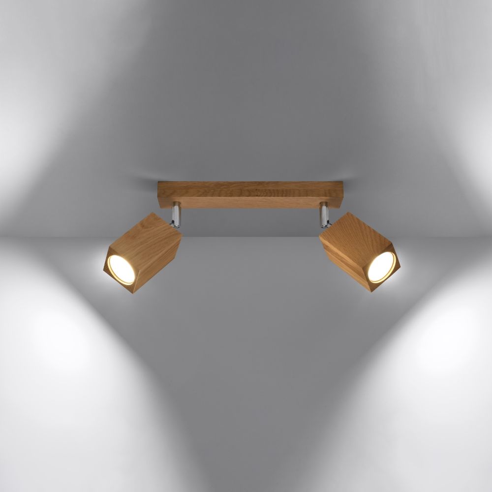 Ceiling lamp wood Keke Scandinavian Design GU10