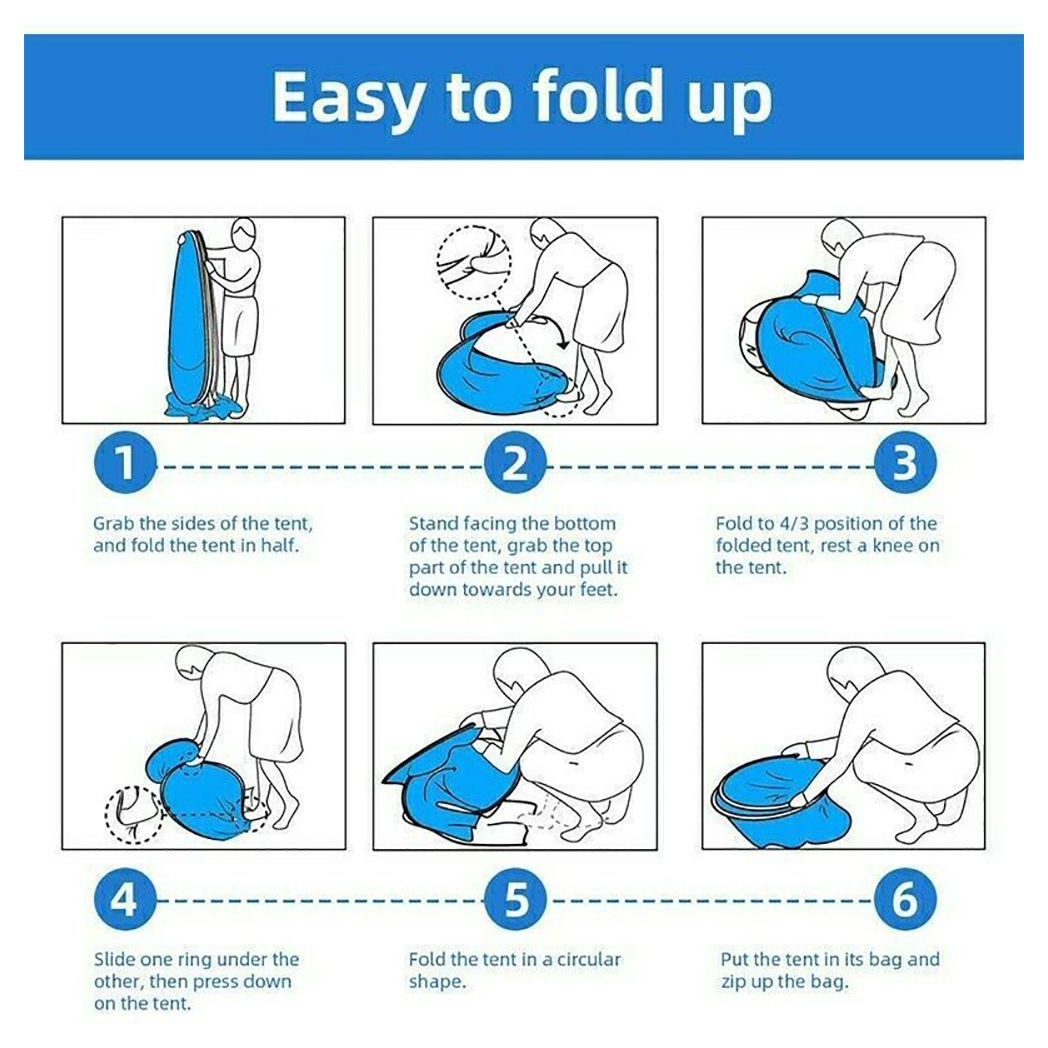 Large Pop Up Beach Tents Garden Hiking Shade Sun Shelter Protect Canopy UPF 50+