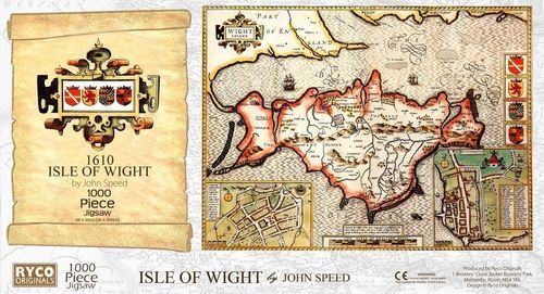 Isle of Wight Historical Map 1000 Piece Jigsaw Puzzle (1610)
