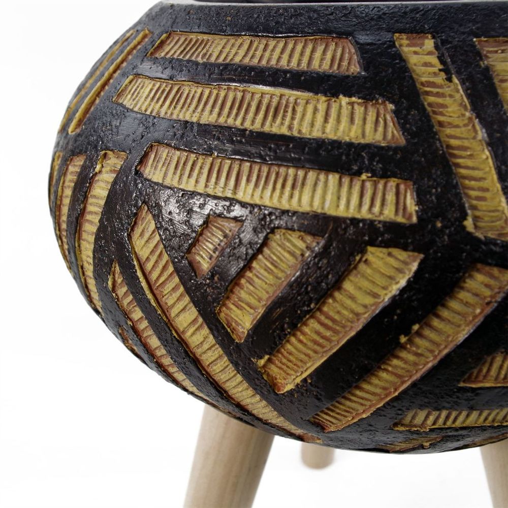 Bali Composite Oval Planter - Large & Lifelike Artificial Fern Plant - No Maintenance - Customizable