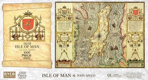 Isle of Man Historical Map 1000 Piece Jigsaw Puzzle (1610)