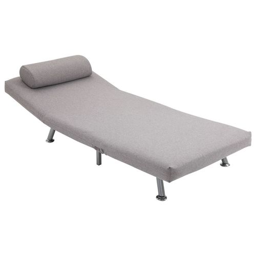 Sofa Chair Single Sofa Futon Bed Grey Adjustable Convert in Guest Bed Easily