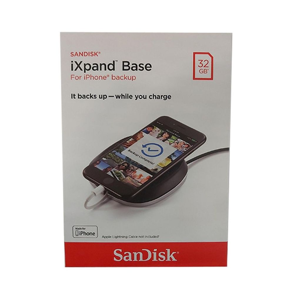 SanDisk iXpand Base - Charge & Backup Your iPhone - 32 GB - Black
