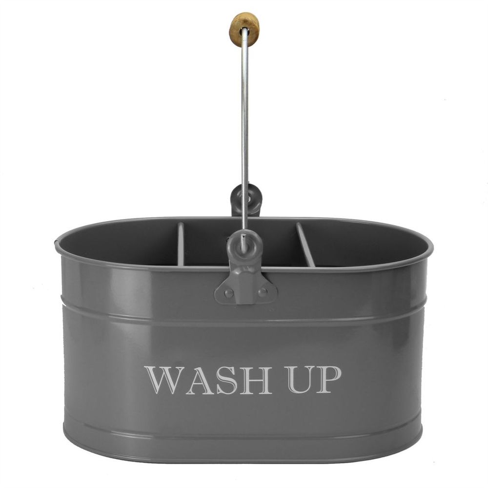 Wash Up Tidy Grey | M&W - Easy Cleaning Solution - Durable & Stylish - 3 Compartments - Rust-Resistant
