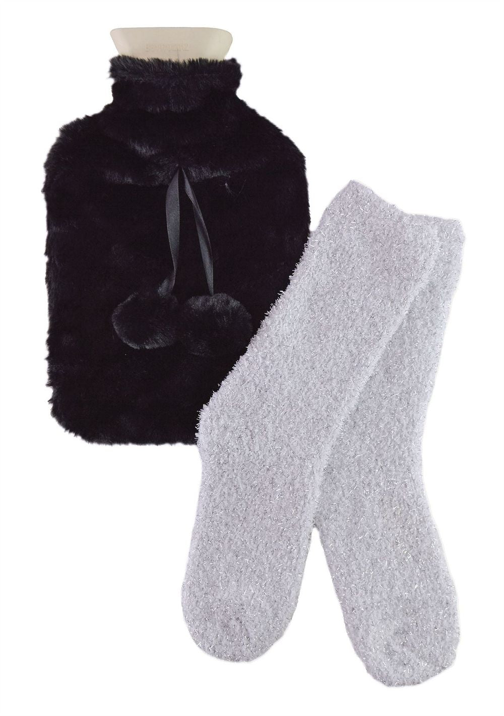 Hot Water Bottle & Socks Gift Set