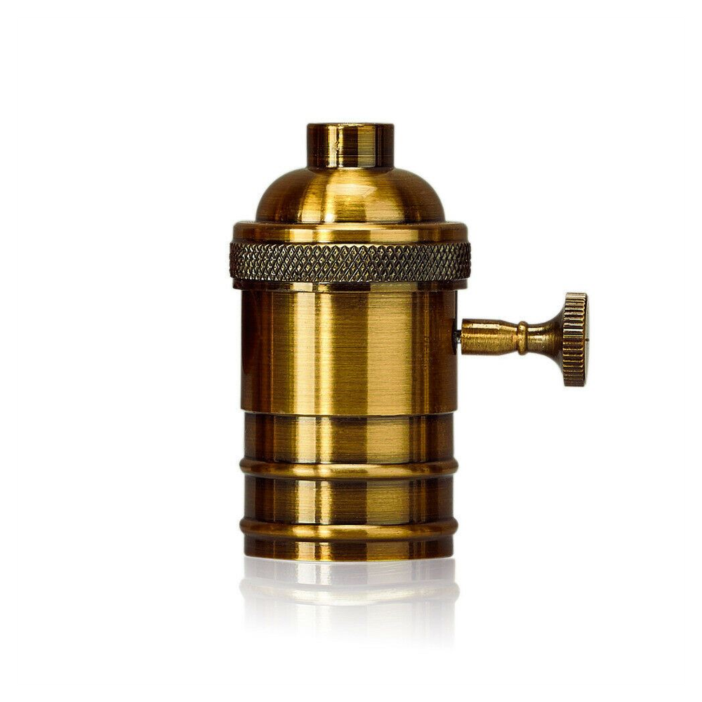 E27 Screw Vintage Switch Bulb Holder Industrial Antique Retro Edison Lamp Light