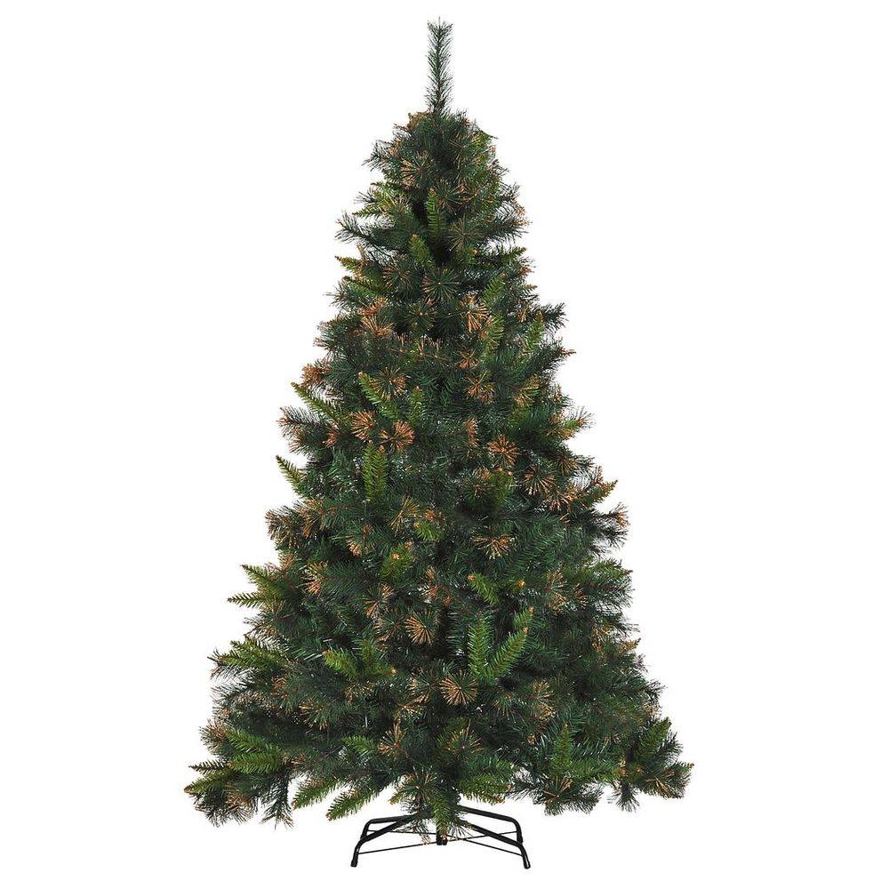 Homcom 6FT Pre-Lit Christmas Tree Artificial Spruce Tree Holiday D�cor Stand