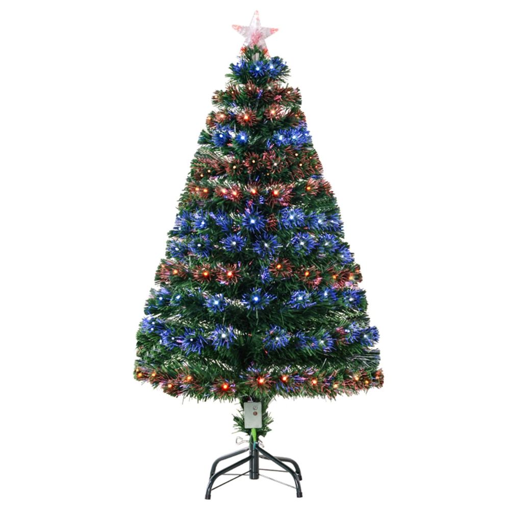 4 ft Christmas Tree Artificial Green Realistic tree style with LED Lighting