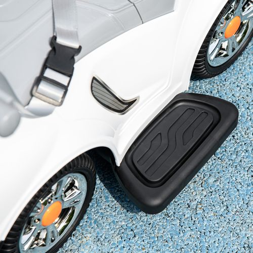 AIYAPLAY 3 in 1 Ride on Push Car, Cartoon Robot Foot to Floor Slider - White