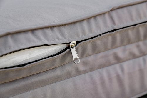 Outsunny Outdoor Reclining Lounge Chair, PE Wicker, Rolling Wheels, Grey