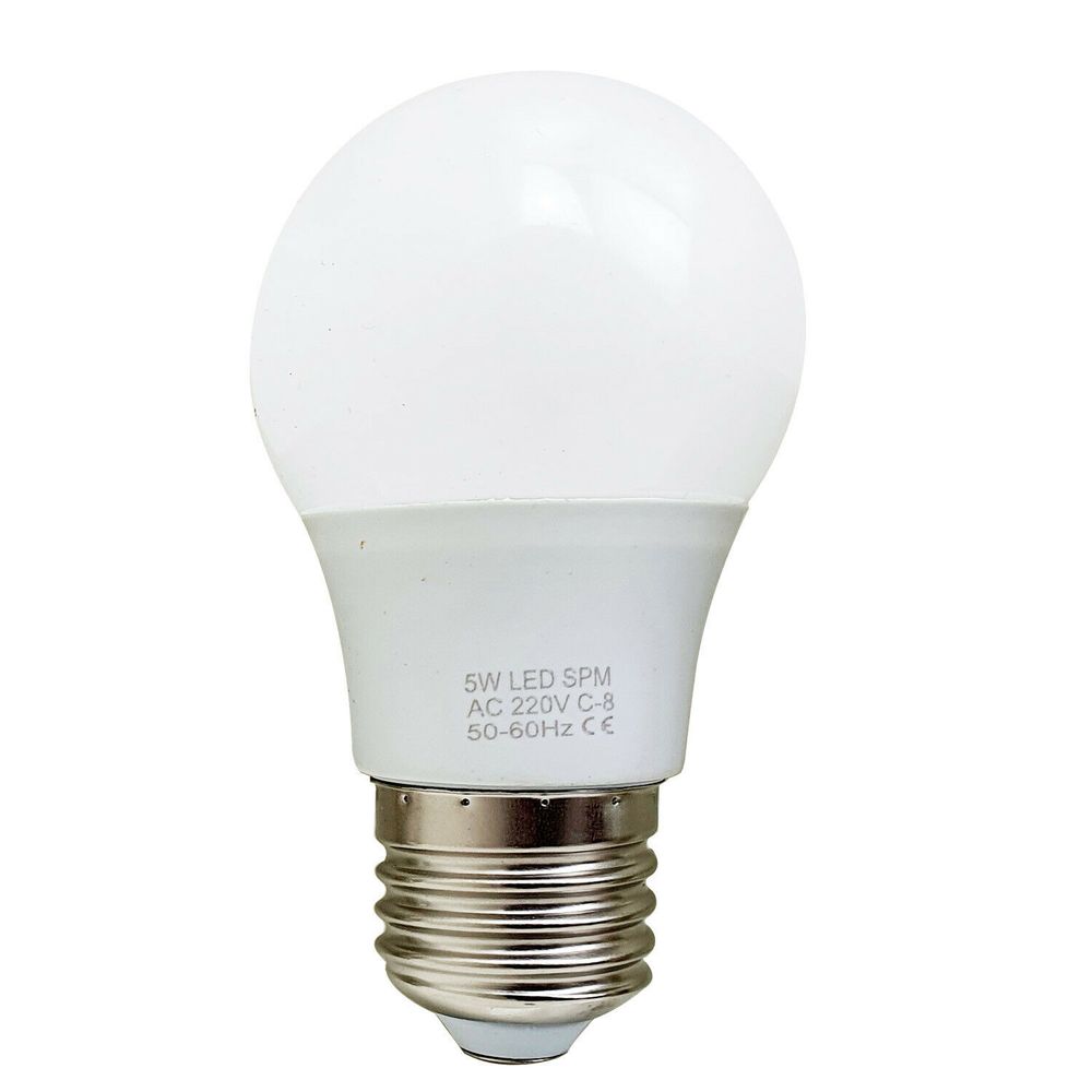 5W E27 Screw LED Light GLS bulbs, Energy Saving Edison Cool White 6000K non dimmable lights