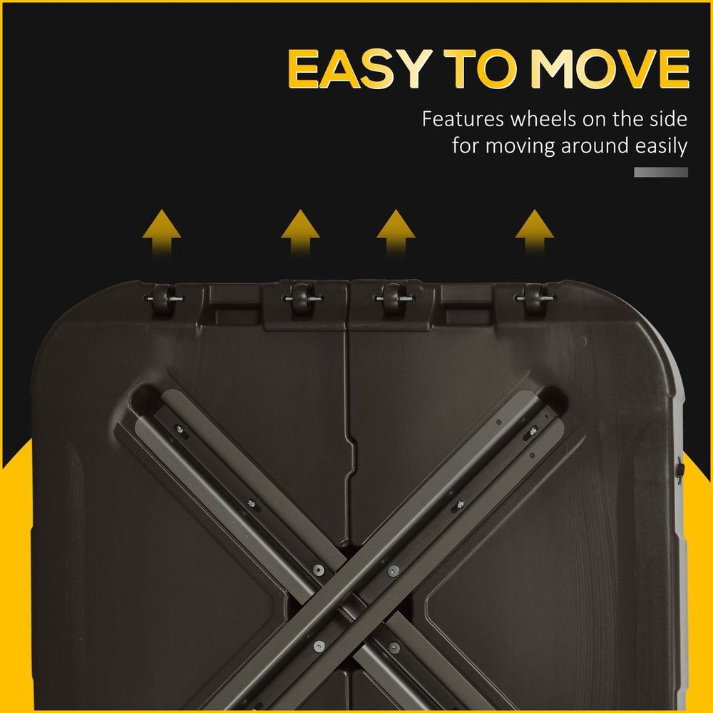 Premium Outsunny Cantilever Parasol Base Weights - Steel Cross Base & Wheels - High Quality