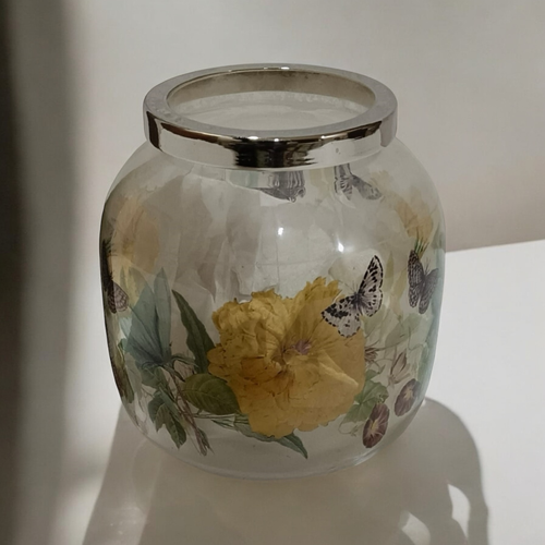 13CM GLASS FLOWER VASE