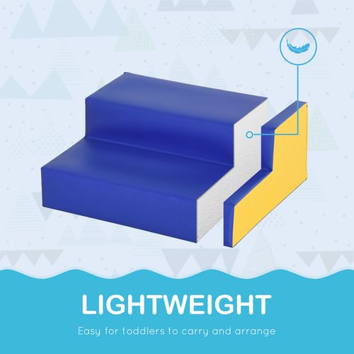 HOMCOM 2 Piece Soft Play Set for Toddler Climb and Crawl