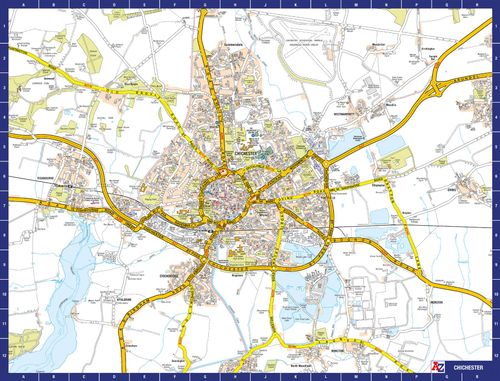 A to Z Map of Chichester 1000 Piece Jigsaw Puzzle