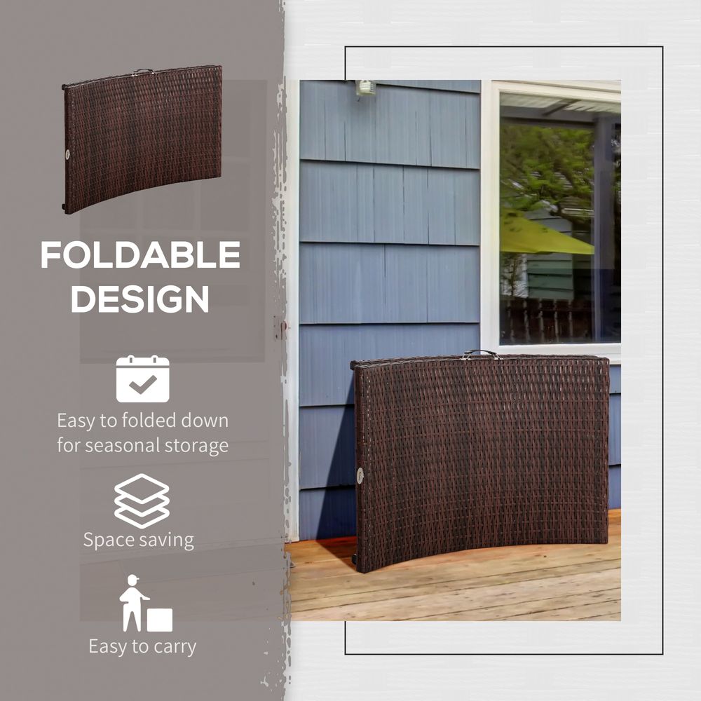 Premium Outsunny Folding Rattan Sun Lounger - Durable, Comfortable, Portable - Perfect for Your Outdoor Space