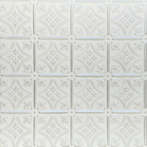 White 13 (Silver): Decorative Ceiling & Wall Panels - 2m2 (21.52 sqft) - 8 Panels