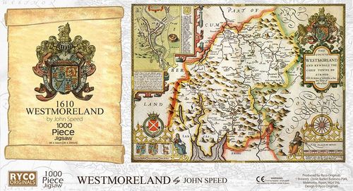 Westmoreland Historical Map 1000 Piece Jigsaw Puzzle (1610)